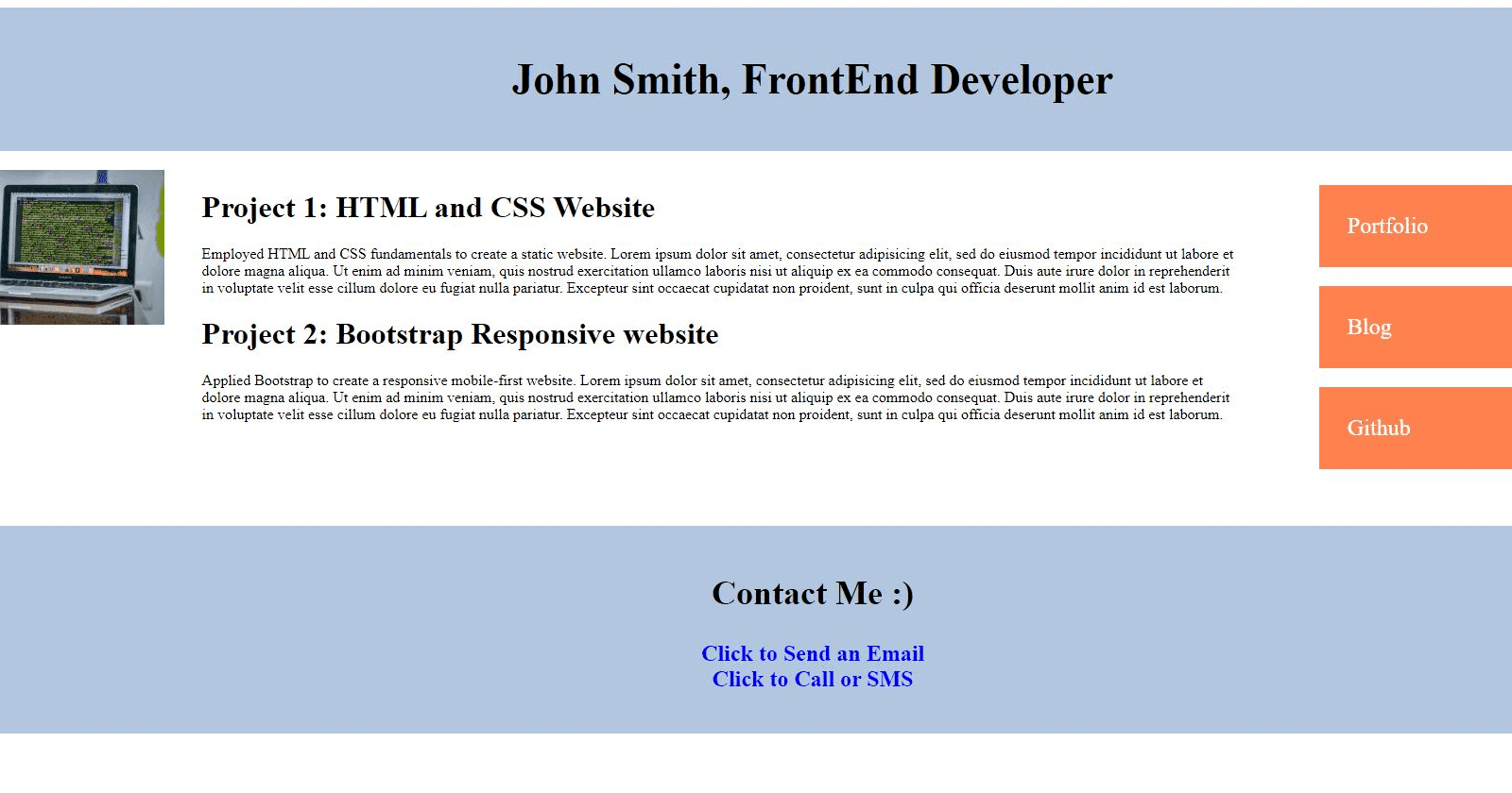 Project: A Web Layout with CSS Float in 10 Steps
